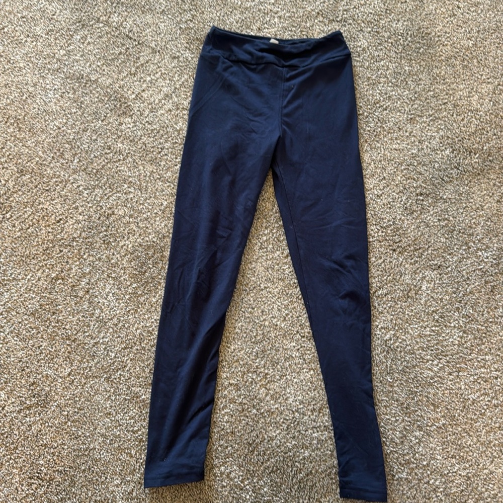 LuLaRoe kids L/xl navy blue leggings